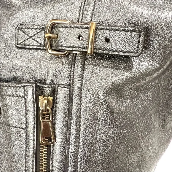 Yves Saint Laurent Metallic Downtown Tote - Picture 7 of 9